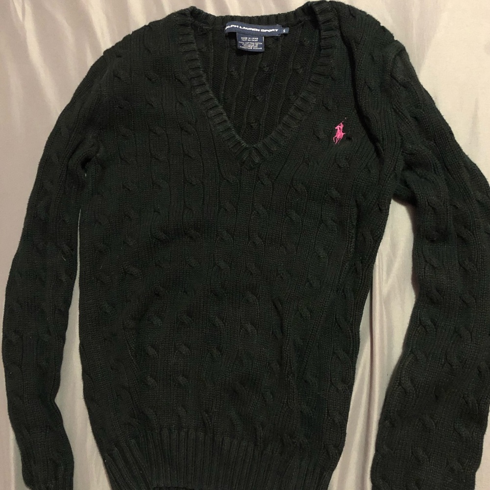 Ralph Lauren V-neck Cable Knit sweater